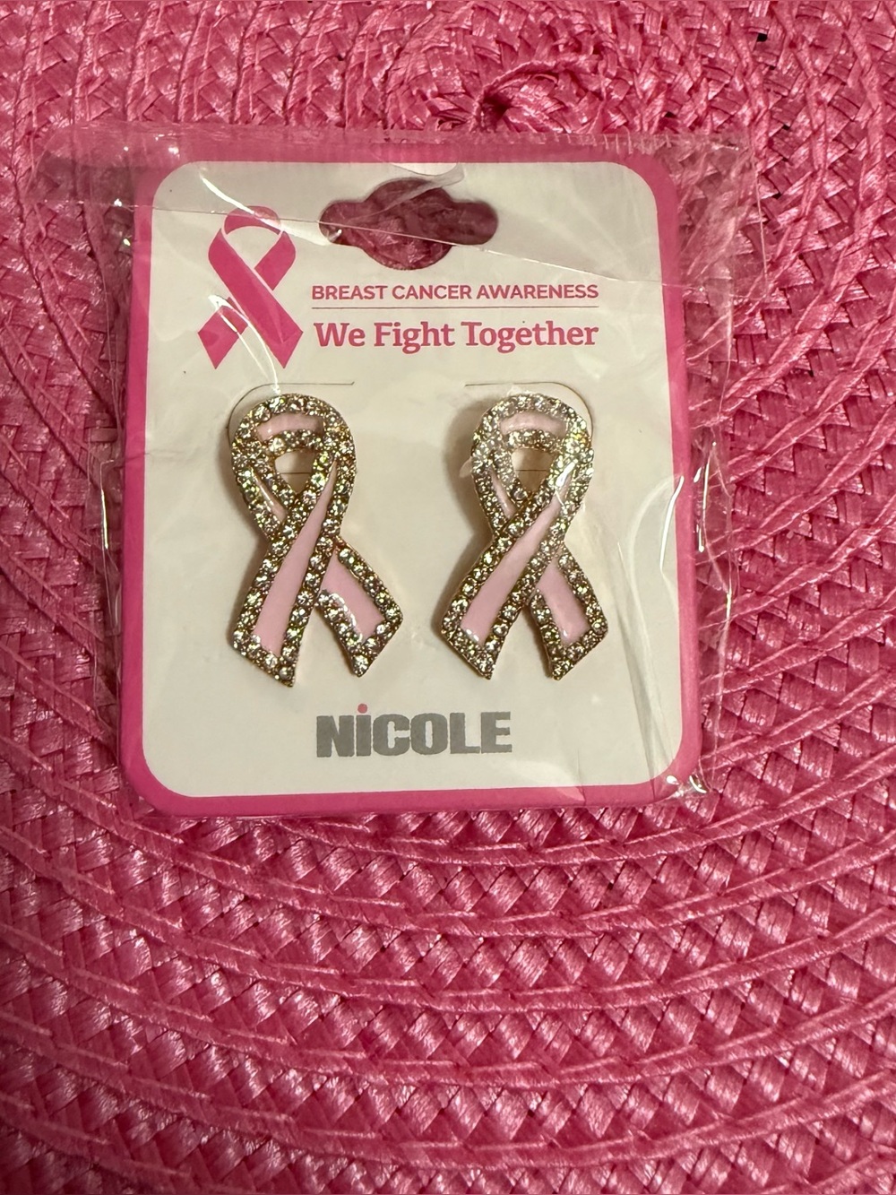 Breast Cancer Awareness earrings